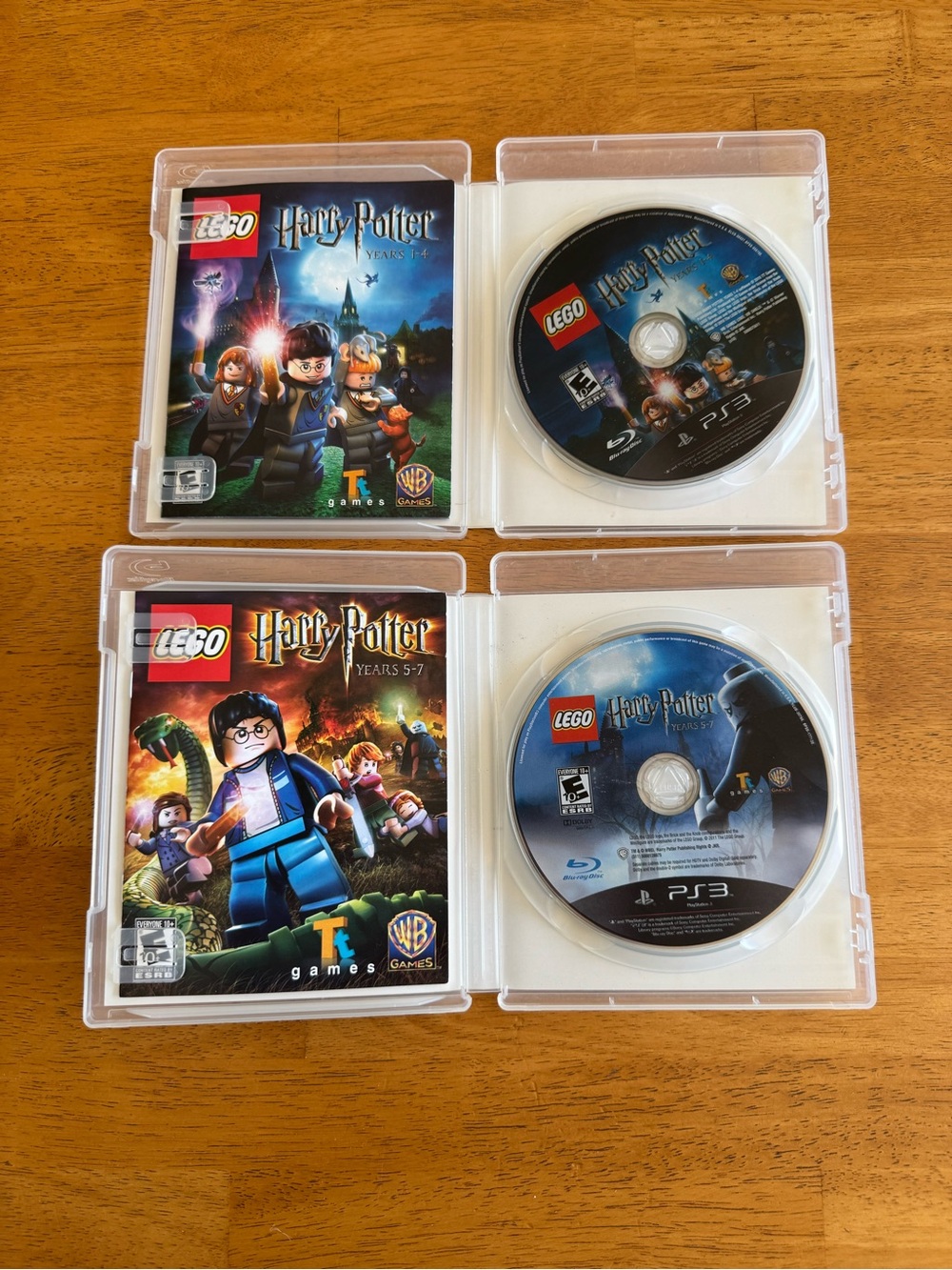 PS3 Harry Potter Lego Games 1-4 And 5-7 Years Tested and Work Great